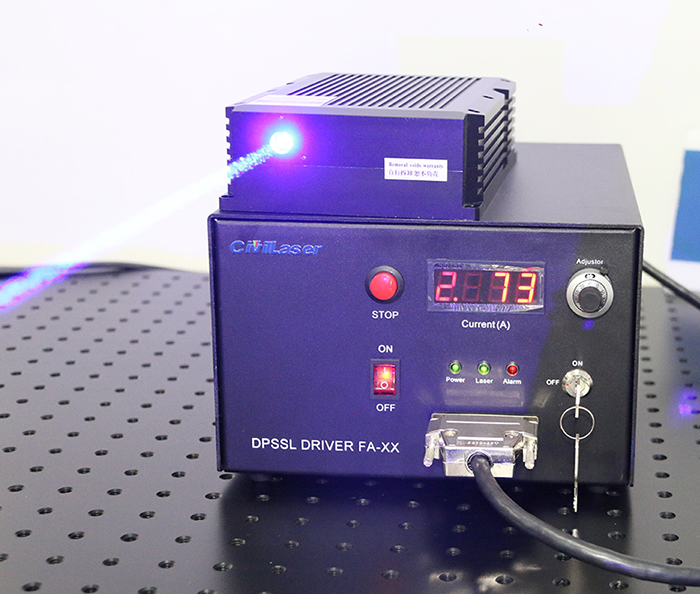 460nm 40W Most Powerful Lab Semiconductor Laser System Blue Laser Source For Scientific Research
